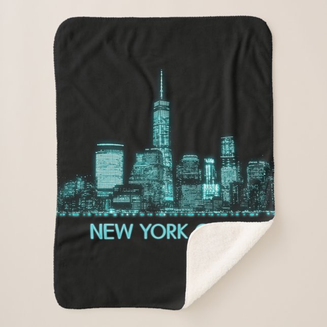 Couverture Sherpa Skyline de New York (Devant)