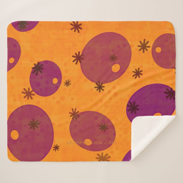 Couverture Sherpa SlipperyJoe's Happy Hanoukka juive hébraïque gelée (Devant (Horizontal))