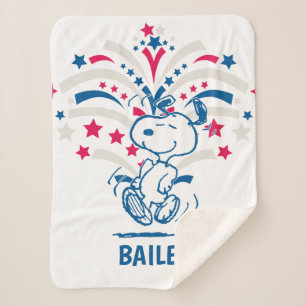 Couverture Sherpa Snoopy 4 juillet Danse
