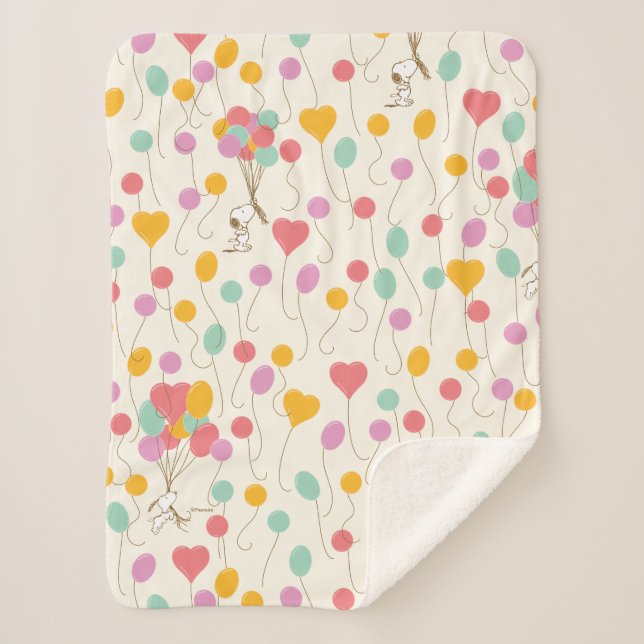 Couverture Sherpa Snoopy Bunches of Balloons Motif (Devant)
