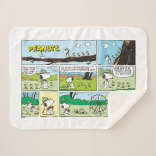 Couverture Sherpa Snoopy & Friends Go Camping