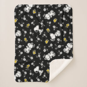 Couverture Sherpa Snoopy & Woodstock Fun & Flowers