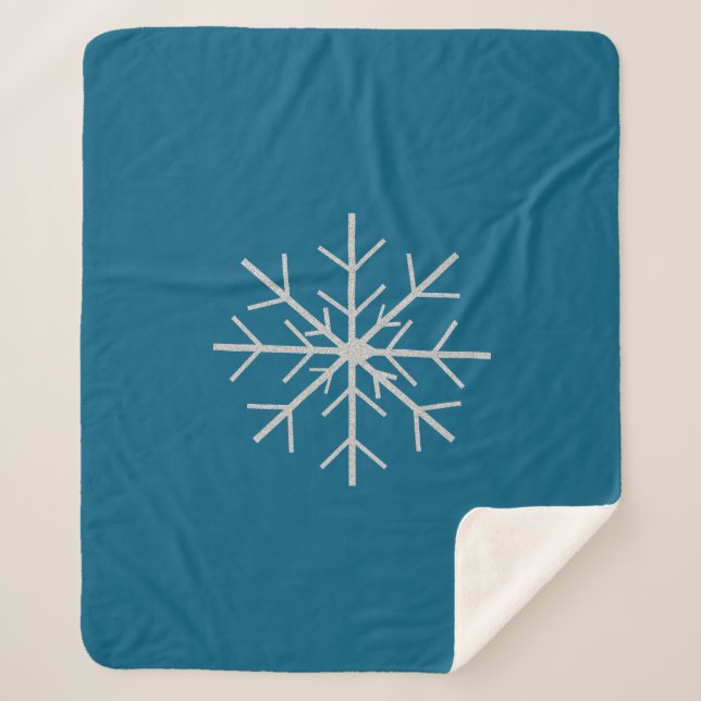 Couverture Sherpa Snowflake  (Devant)