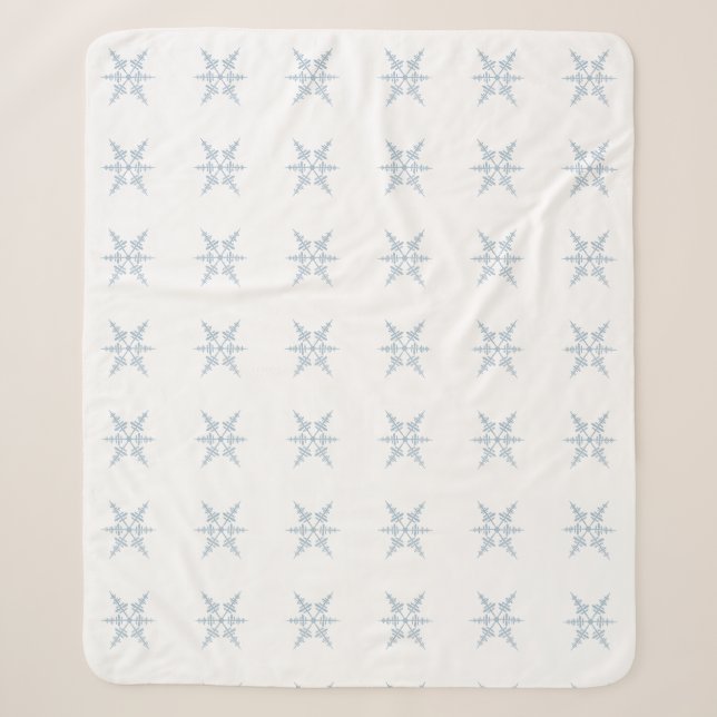 Couverture Sherpa Snowflakes d'hiver Sherpa Blanket (Devant)