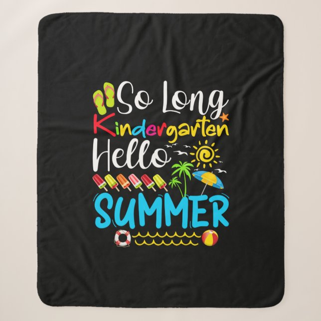 Couverture Sherpa So Long Kindergarten Hello Summer (Devant)