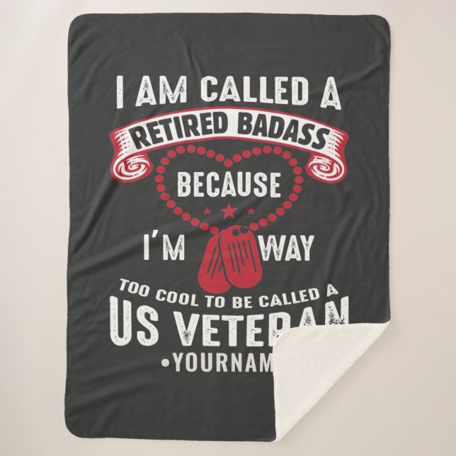 Couverture Sherpa Soldat retraité d'un Humour vétéran américain (Devant)