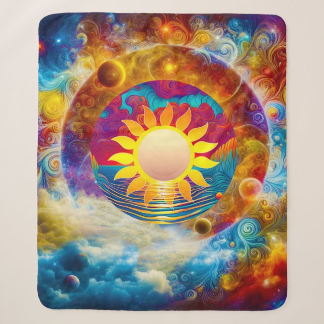 Couverture Sherpa Soleil cosmique (Devant)