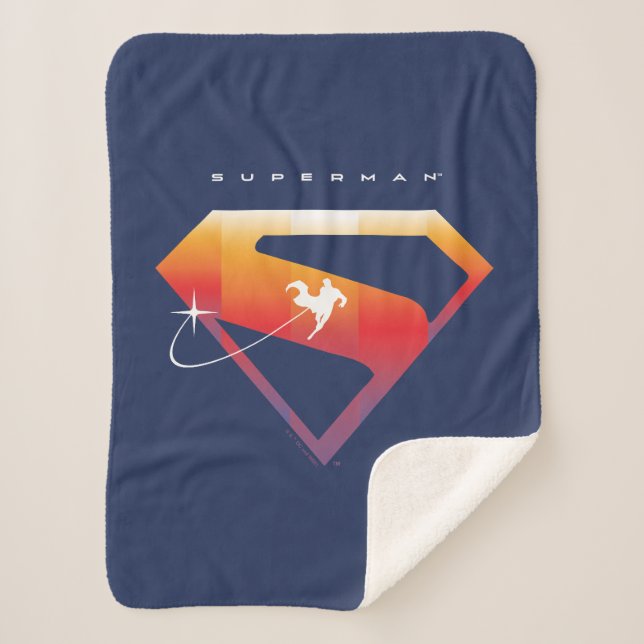 Couverture Sherpa Soleil Tourner Superman Shield (Devant)