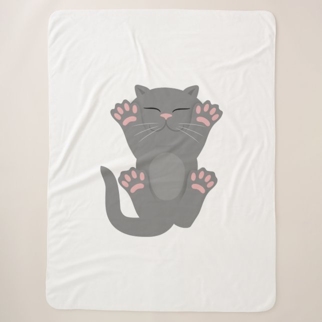 Couverture Sherpa sommeil du chat (Devant)