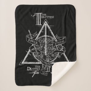 Couverture Sherpa Sort Harry Potter   RELIQUES DE LA MORT Graphique
