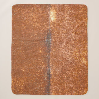 Couverture Sherpa Soudé vieux métal, texture rouille.