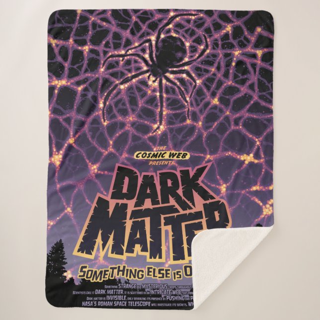 Couverture Sherpa Spider Cosmic Web, Galaxie d'Halloween des horreur (Devant)