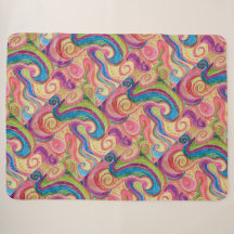 Spirales roses abstraites