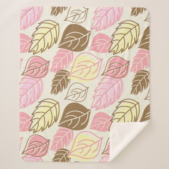 Couverture Sherpa Splendor d'automne : Motif sans feuille (Devant)