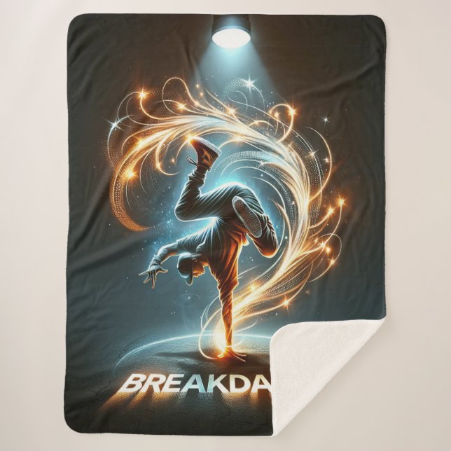 Couverture Sherpa "Spotlight Groove" - ​ ​ dansant sous les projecte (Devant)