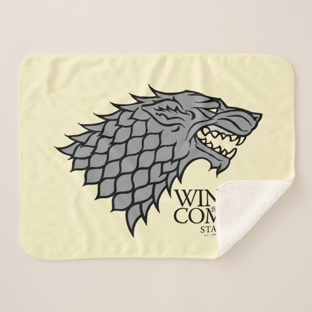 Couverture Sherpa Stark Sigil - L'Hiver Arrive (Devant (Horizontal))