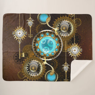 Couverture Sherpa Steampunk Rusty Background