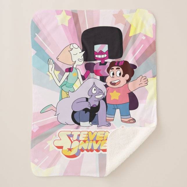 Couverture Sherpa Steven Universe | Crystal Gem Group Huddle (Devant)