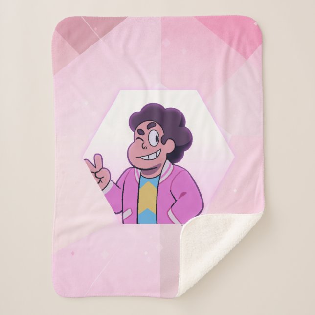 Couverture Sherpa Steven Universe | Portrait diamant rose (Devant)