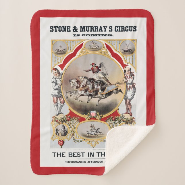 Couverture Sherpa Stone & Murray's Circus, Circa 1870. (Devant)