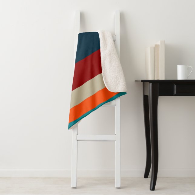 Couverture Sherpa Stripes du sud-ouest 17 (En situation)
