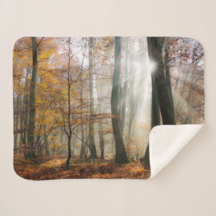 Couverture Sherpa Sun rayonne la photo pittoresque mystique de