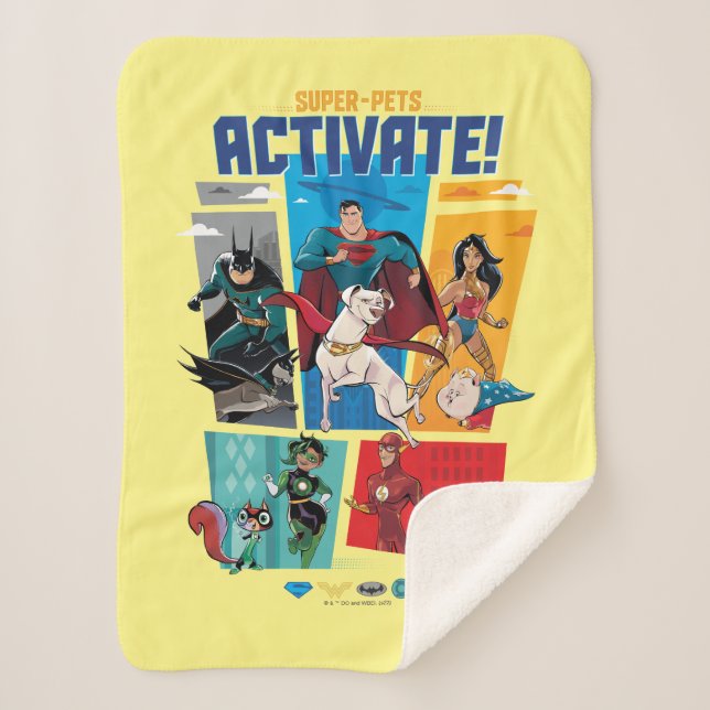 Couverture Sherpa Super-Animaux & Justice League - Activez ! (Devant)