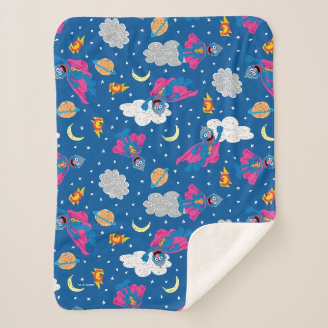 Couverture Sherpa Super Grover 2.0 Motif Sky de nuit (Devant)