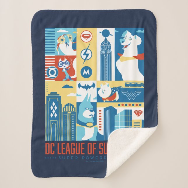 Couverture Sherpa Super Powered Pack Art Déco Metropolis (Devant)