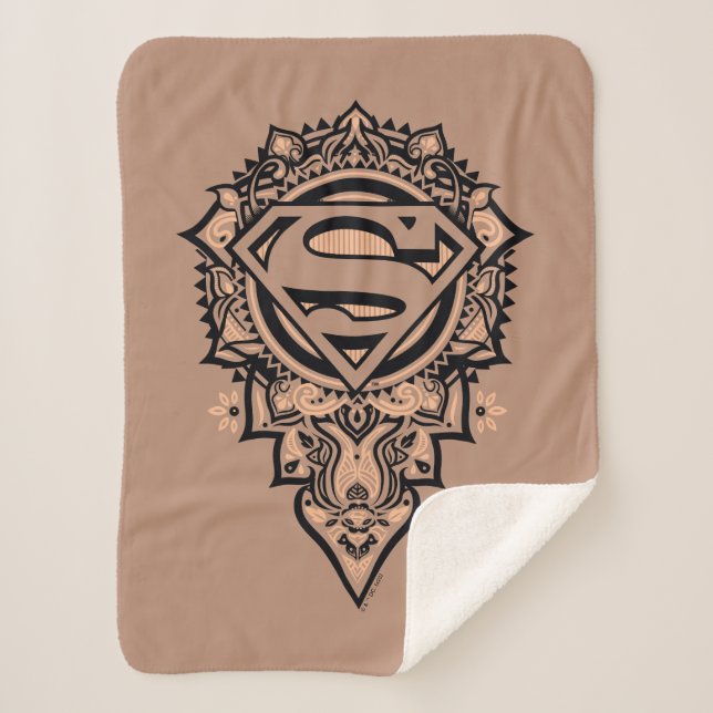 Couverture Sherpa Supergirl Mandala Graphic (Devant)