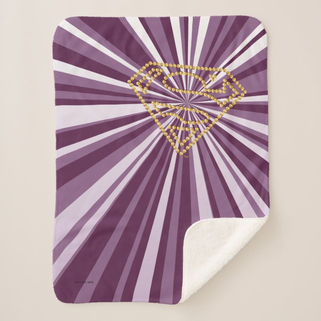 Couverture Sherpa Supergirl Studded S-Shield (Devant)