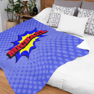 Couverture Sherpa Superhero Kids Comic Book Nom personnalisé