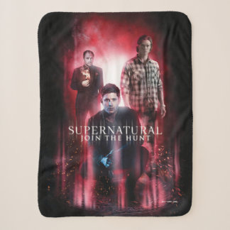 Couverture Sherpa Supernatural Crowley, Dean et Sam