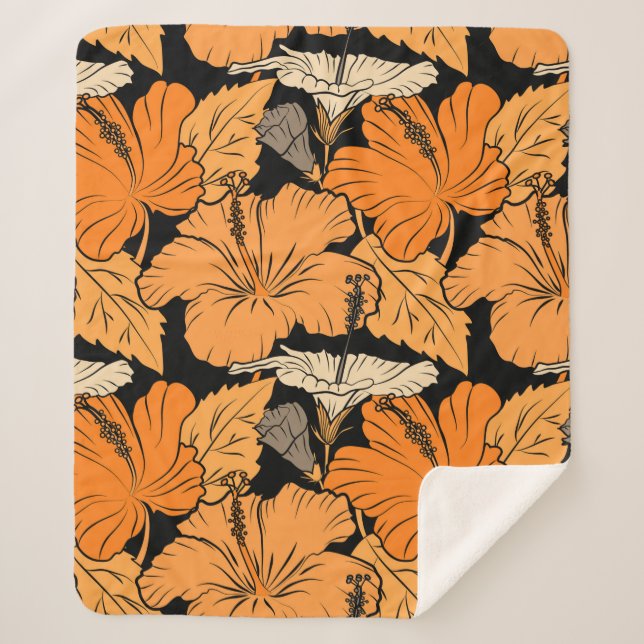 Couverture Sherpa Sur l'arrière - plan noir. Peinture dessinée à la  (Devant)