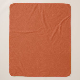 Couverture Sherpa Surface orange texturée avec motif tourbillonnant