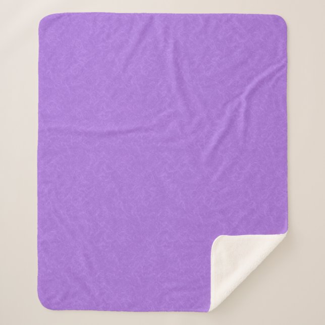 Couverture Sherpa Surface violette texturée avec motif tourbillonnan (Devant)