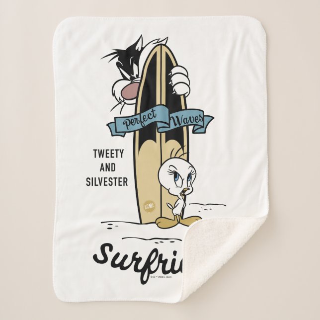 Couverture Sherpa Surfrigo TWEETY™ et SYLVESTER™ (Devant)