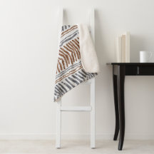 Suspension murale moderne boho gris marron