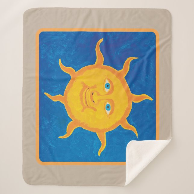 Couverture Sherpa Sweet Boy's Sun Sherpa Blanket (Devant)