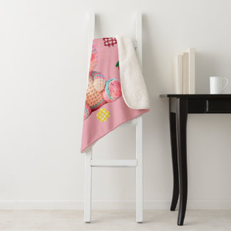 Couverture Sherpa Sweet Crochet Bunny