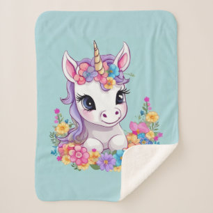 Couverture Sherpa Sweet Magique Baby Unicorn