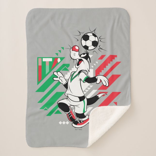 Couverture Sherpa SYLVESTER™ Team Italy Soccer Graphic (Devant)