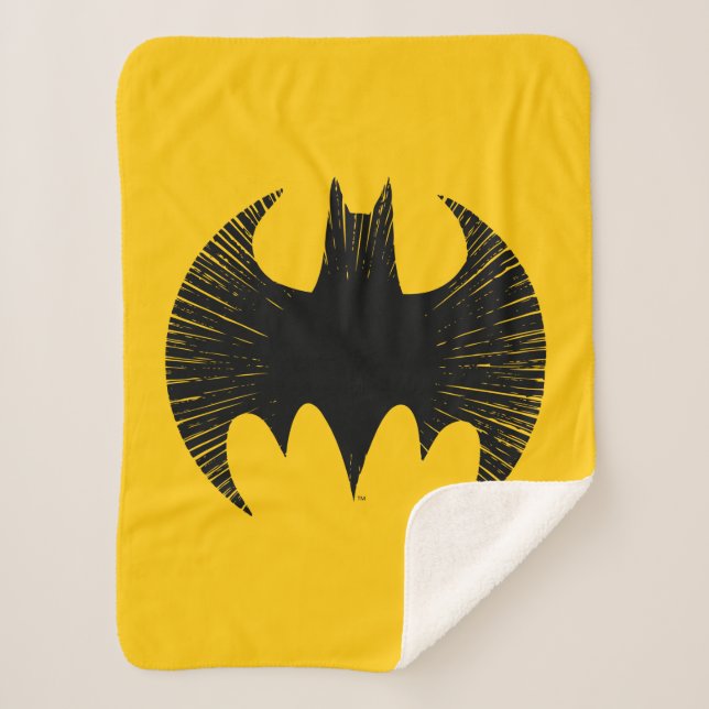 Couverture Sherpa Symbole Batman | Logo Streak (Devant)