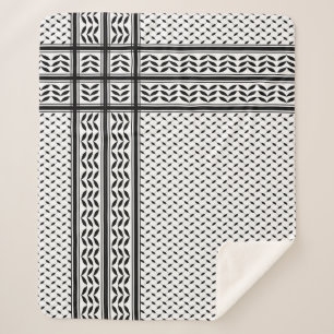 Couverture Sherpa Symbole Keffiyeh de la Palestine Motif de résistan
