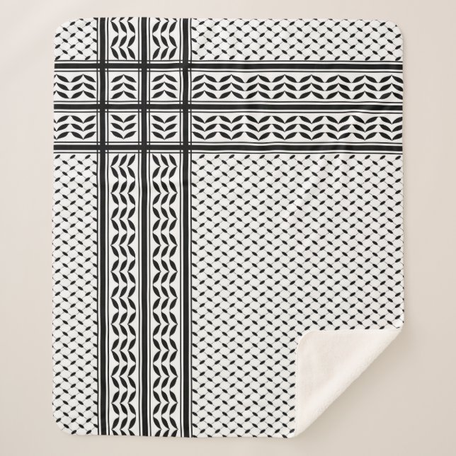 Couverture Sherpa Symbole Keffiyeh de la Palestine Motif de résistan (Devant)