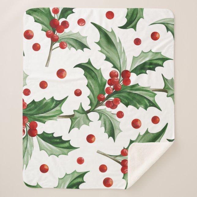 Couverture Sherpa SYMBOLE SAINT Feuille SEMI (Devant)