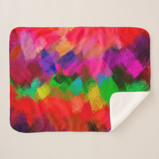 Couverture Sherpa Tableau coloré Abstrait #3