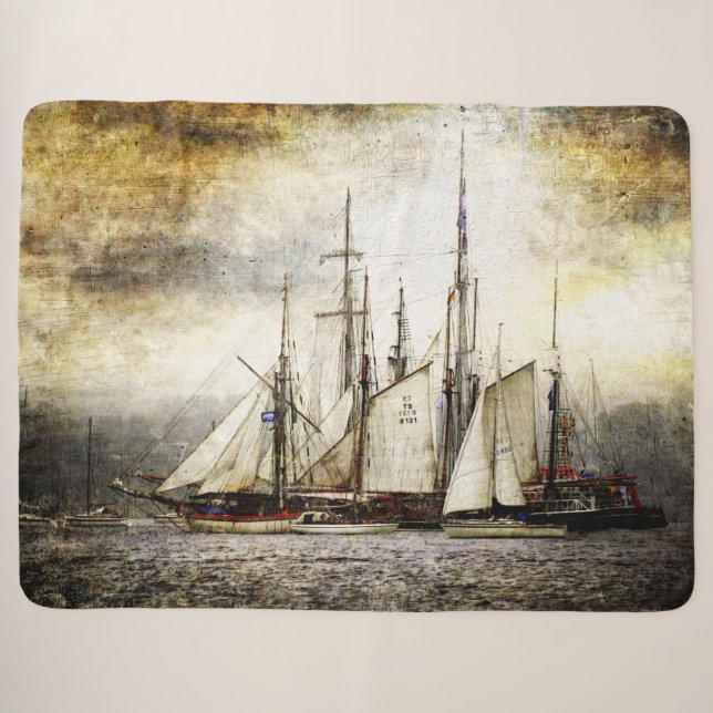 COUVERTURE SHERPA TALL SHIPS (Devant (Horizontal))