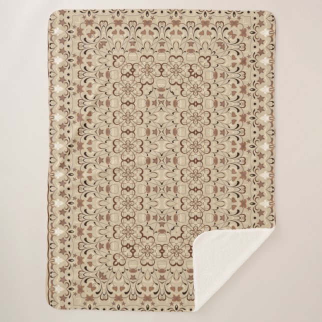 Couverture Sherpa Tapis de couleur persane (Devant)