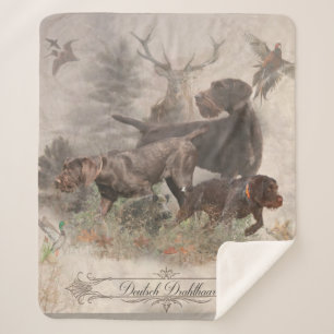 Couverture Sherpa Tapisserie À poils durs allemand Coussin extérieur